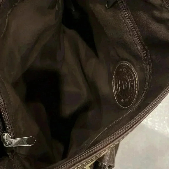 VTG ETIENNE AIGNER Brown Monogram Canvas Shoulder Tote - Picture 9 of 11